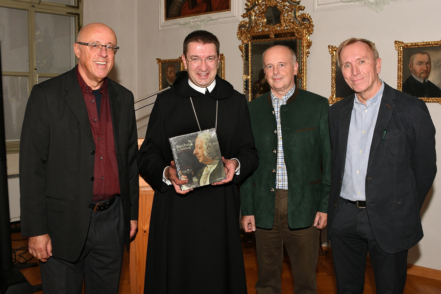 Der Verlag Anton Pustet präsentierte „Bacchus in Salzburg“ im Stift St. Peter