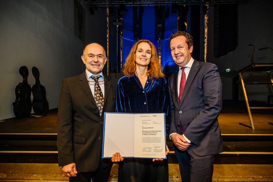 Ehrenpreis des Österreichischen Buchhandels an Francesca Melandri