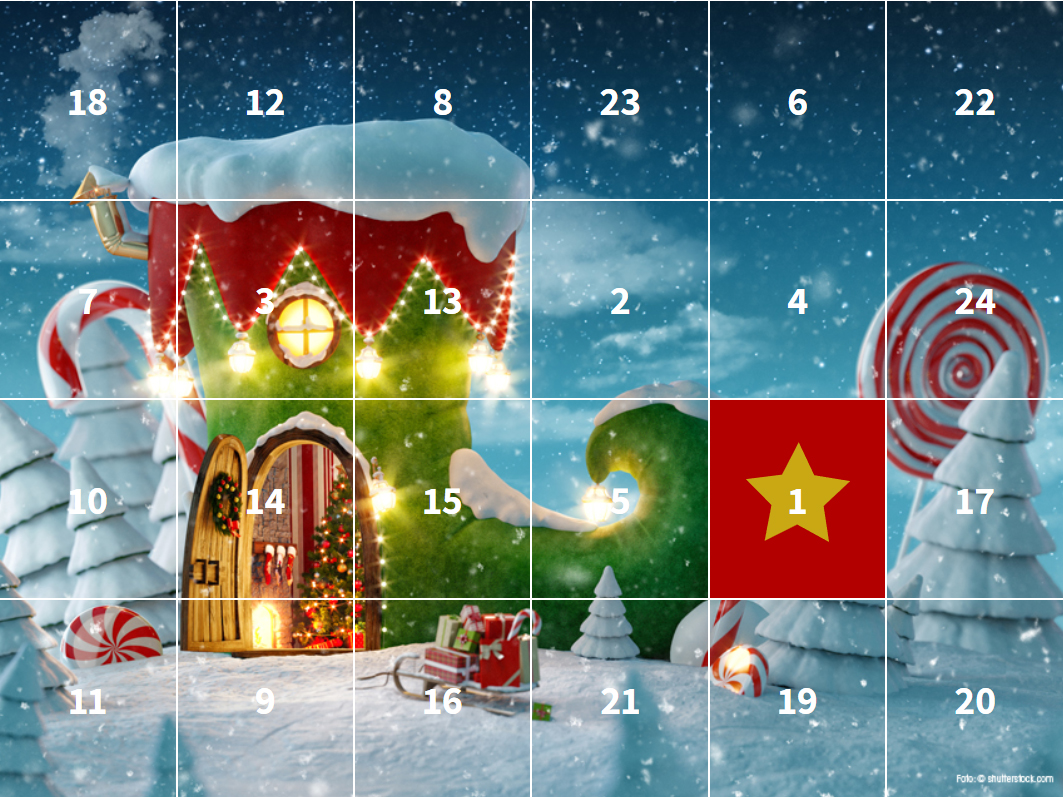 Unser Adventkalender präsentiert Buchtipps, Geschenkideen und so manche Gewinnfrage