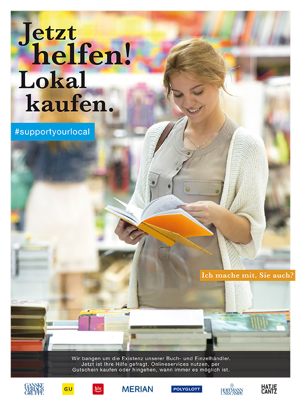 Jetzt helfen! Lokal kaufen. | © Ganske Verlagsgruppe