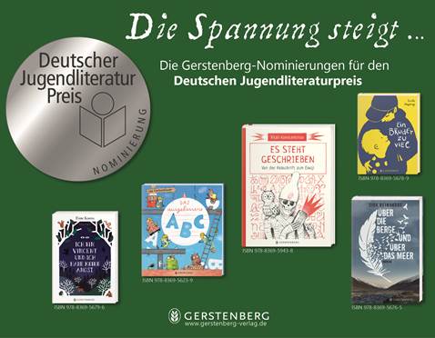 Gerstenberg-Nominierungen für Deutschen Jugendliteraturpreis | © Gerstenberg