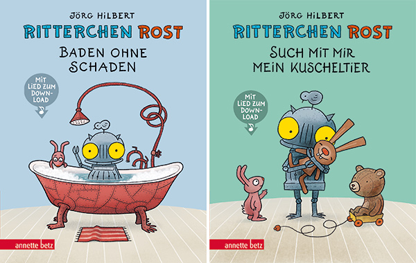 Cover der neue Pappbilderbuch-Reihe "Ritterchen Rost" | © Annette Betz