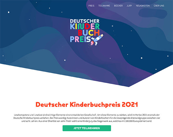 Screenshot www.deutscher-kinderbuchpreis.com