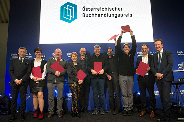 Verleihung des Österreichischen Buchhandlungspreises 2020 und 2021 auf der Buch Wien 21