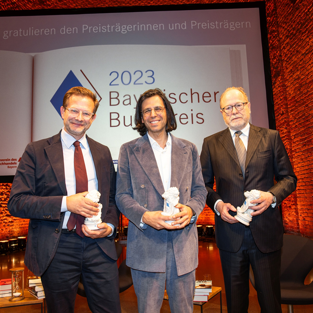 Die Preisträger: Florian Illies, Deniz Utlu, Jan Philipp Reemtsma | © Yves Krier