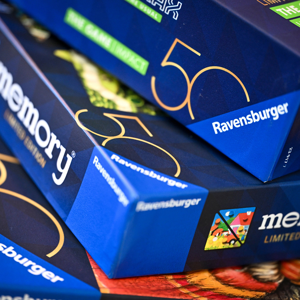 Ravensburger – 50 Jahre blaues Dreieck | © Ravensburger AG