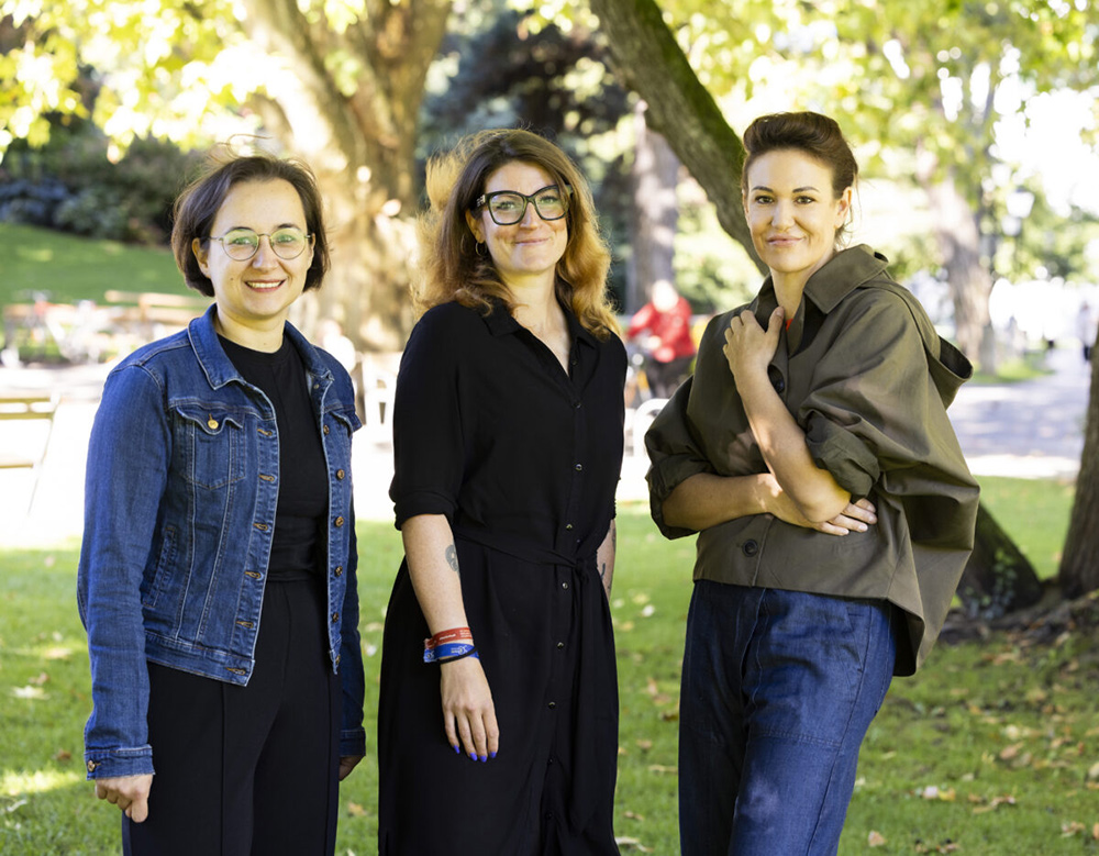 Leitungsteam des Literaturfest Salzburg: Nadine Samija, Carmen Schwarz und Birgit Birnbacher | © Erika Mayer