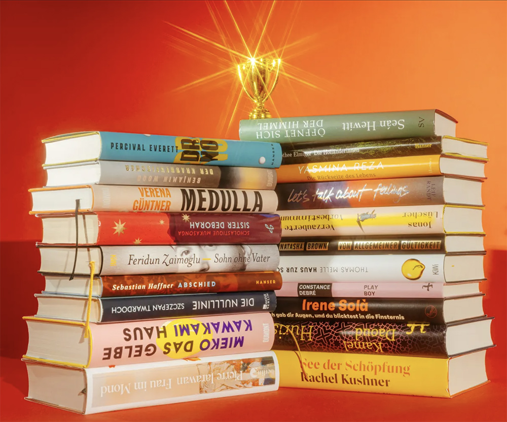 Die für den „Spiegel“ Buchpreis nominierten Bücher | © Alexandra Polina / „Spiegel“
